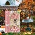 thumbnail image 3 of Pink Pumpkins Garden Flag Welcome Fall Thanksgiving Day Pumpkins for Outside Party Fall Thanksgiving Day Holiday Gift for Friends Of Pink Lovers Farmhouse Decoration 12.5 x 18 Inch, 3 of 6