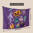 thumbnail image 5 of XMXT Wall Tapestry, Pumpkin Ghost Purple Background Wall Decor Tapestry for Bedroom, 60 x 40 inches, 5 of 9