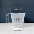 thumbnail image 5 of Orchid Flower Pot Clear Orchid Pot with Drainage Holes Raised Bottom Breathable Slotted Plant Pot for Repotting Indoor Outdoor Use, 5 of 7