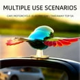 thumbnail image 2 of Flying Bird Car Decoration, Flapping Wings Self-Flying Bird, Wind-Powered Mechanical Bird Figurine, Shaking Doll for Car Dashboard Hood Mirror, Motorcycle Ornament for Xmas Gift, 2 of 15