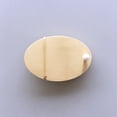 thumbnail image 3 of Western Flower Stone Oval Solid Brass Belt Buckle, 3 of 5