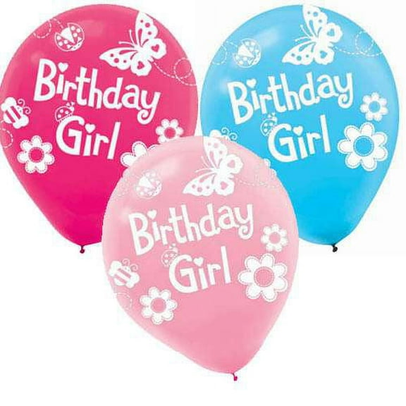 Garden Girl Balloons (6ct)