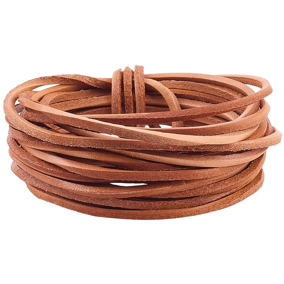 5mx3mm Cowhide Leather Strap Strip 3mm Thick Peru Flat Lacing Cord Genuine Leather Strips String Rope Thread Roll