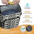 thumbnail image 2 of Vintage Backpack Cooler with Patterns – Leakproof, Waterproof, Insulated Cooler Bag for Hiking, Camping, Office Lunch, Beach Days & BBQ, 2 of 6