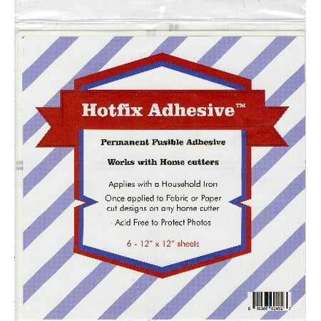 - Hotfix Permanent Fusible Adhesive Sheets 6/Pcs-12