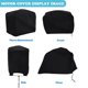 thumbnail image 4 of Boat Marine Outboard Engine Cover, Heavy Duty Hood Motor Cowling Lightweight Protector, Black Waterproof UV Resistant 210D Oxford fabric Windproof Straps, 4 of 5