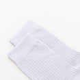 thumbnail image 4 of White Socks 1 Pair Men Casual Business Crew Dress Socks Cotton Middle Breathable Tube Crew Socks, 4 of 4