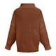 thumbnail image 4 of Pntutb Mujer Casual Sólido O-cuello tops Tejer Mangas Largas Suéter Suéter Pntutb Pntutb-65, 4 of 5