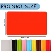 FXMLRLK 1 Pack Silicone Placemat, Food-Grade Non-Slip Waterproof, Dining, Stain Resistant, Countertop Protector, Kitchen Counter Mat, Heat Resistant, Baking mat Dishwasher Safe,Red