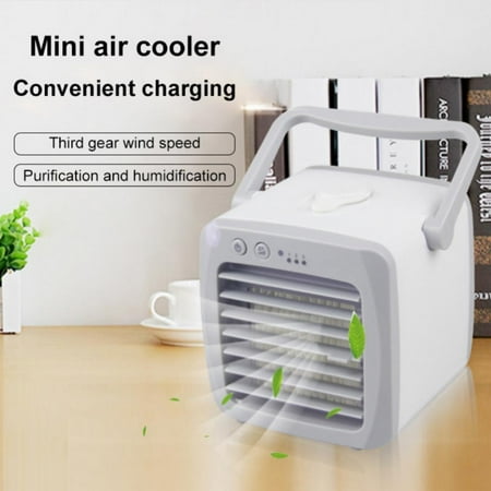 

AVAIL Portable Office Mini Air Conditioning Fan Refrigeration Electric Fan Small Household Cold Fan Dormitory Bedroom Desktop Cooling Fan for Home Travel & Office