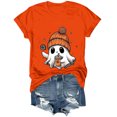 thumbnail image 7 of Duqingm Halloween Shirts for Women Fall Tee Shirt Funny Graphic Tshirt Clothes,XL, 7 of 7