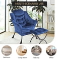 thumbnail image 1 of Sofá Perezoso Moderno con Reposapiés, Silla Sofá Perezosa con Respaldo Ajustable y Tapizado de Terciopelo Holandés Suave, Sillón Cómodo para Sala de Estar, 1 of 16