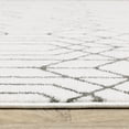thumbnail image 3 of Oriental Weavers Montecito Area Rug - 4158W - 2'3" x 7'6" - in White/ Grey - Eclectic Global Style, Stain Resistant, Family and Pet Friendly , Entryway, Hallway Runner Rug, 3 of 4