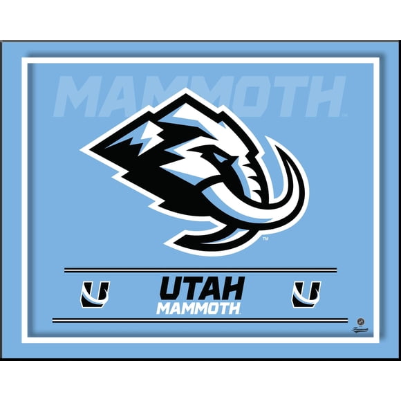Utah Mammoth 16x20 Logo Plaque - Officially Licensed NHL Wall Art