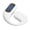 White, variant on Rupoun Single Ear Earhook Wireless Earphone Bluetooth V5.5 Bone Conduction Open Ear Headset with Noise Concealing Mic Built-in LED Display for Sports and Business, Black (10 inches / 25.4 cm)