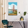 thumbnail image 5 of Golden Gate Gaze Frameless Free Floating Tempered Glass Panel Graphic Wall Art , 36" x 24", 5 of 9