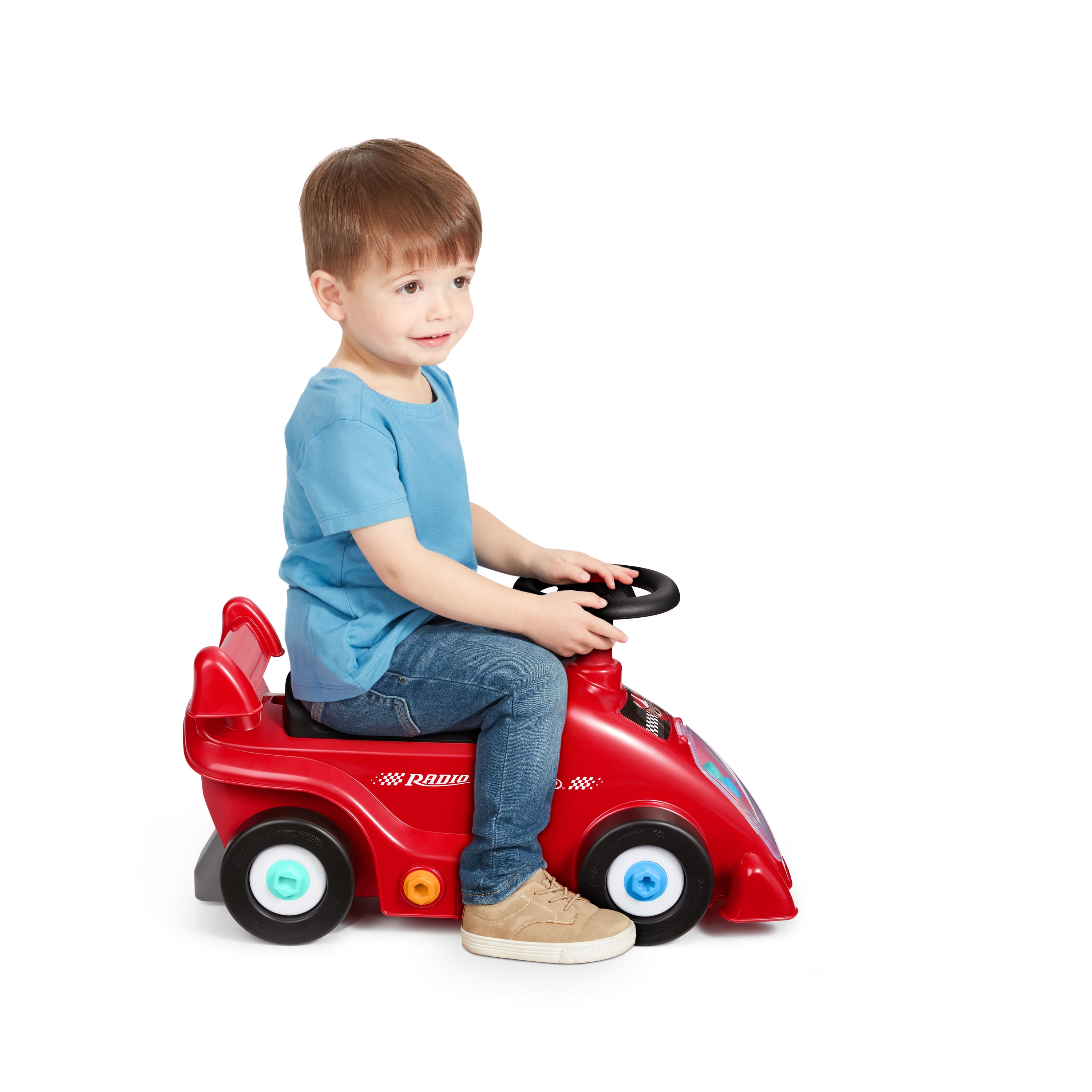 Radio Flyer Pit Stop Play, Racecar with Tools for Toddlers