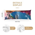 thumbnail image 2 of Colorful Mediterranean Village Body Pillow Cover Body Pillow Cases with Zipper Soft Breathable Smooth Skin Friendly Long Pillow Case 20x5 inches, 1Pcs, 2 of 5