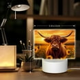 thumbnail image 6 of Fotbe Vintage Sunflower Cow A Pattern Acrylic Night Light Gift with 3 Color ModesTouch-Sensitive LED Lamp Perfect Gift for Mother's Day, Birthday, or Christmas, 6 of 9