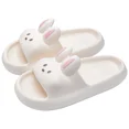 thumbnail image 1 of Zapatillas de conejo de dibujos animados para hombres y mujeres, sandalias de playa, zapatos antideslizantes de baño, suela gruesa suave, toboganes lindos, Verano, 1 of 7