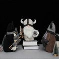 thumbnail image 2 of Faceless Plush Gnome Figurine Knight Dwarf Viking Gladiator Table Decoration, 2 of 3