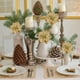 thumbnail image 4 of Grandes Flores Navideñas con Purpurina, Flores Artificiales para Decoración Navideña, Flores de Magnolia Simuladas con Purpurina Dorada para Decoración Navideña., 4 of 6