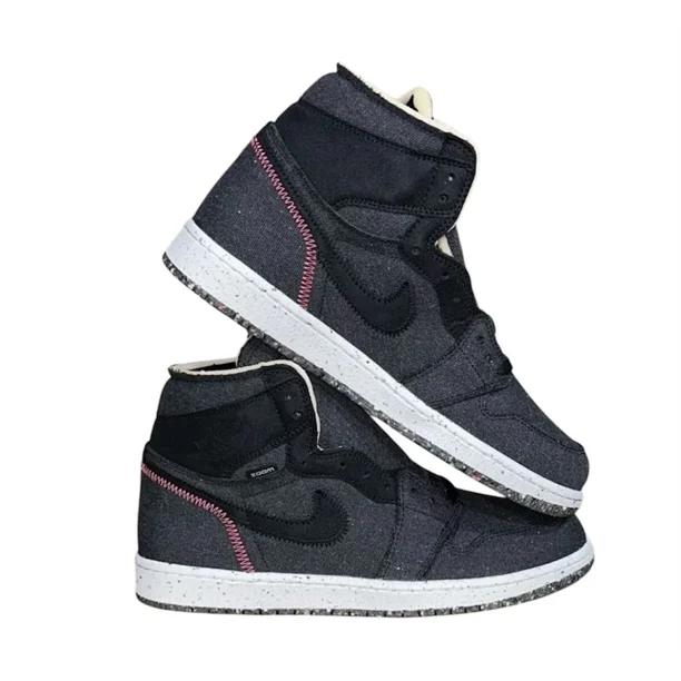 Ni - ke Ni - ke Size 10 Men Air Jordan 1 High Retro Zoom | Air Crater Black Grey CW2414-001
