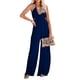 thumbnail image 1 of TRKIYQC Mujeres Casual Halterneck Mono Color sólido Verano Sin mangas Sin espalda Pierna ancha Romper Clubwear TRKIYQC perder, 1 of 6