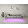 thumbnail image 3 of Ahgly Company Indoor Round Abstract Purple Contemporary Area Rugs, 3' Round, 3 of 4