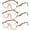 3 Pairs of Pink, variant on 3 Pairs of Womens Half Moon Spring Hinge Reading Glasses 3.0 Fashion Diamond Transparent Readers +3.0
