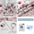 thumbnail image 2 of Watercolor Flowers Blackout Curtains for Bedroom, Spring Pink Ink Floral Botanical Thermal Insulated Kitchen Drapes with Grommets, Light Blocking Window Treatment, 2 Panels 42" x 54", 2 of 7