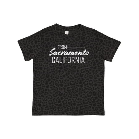 

Inktastic From Sacramento California in White Distressed Text Gift Toddler Boy or Toddler Girl T-Shirt