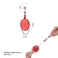 thumbnail image 3 of SagaSave 1/2 Pcs Retractable Badge Holder Reel Key Ring and Badge Strap Black, 3 of 4