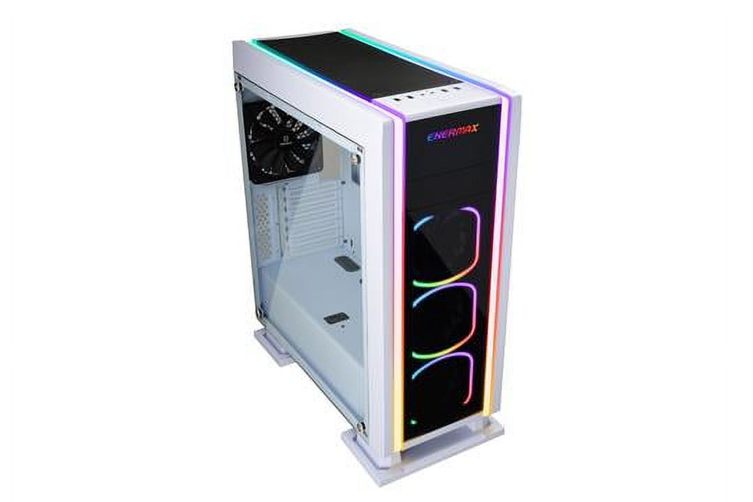 Lepatek Enermax Saberay Limited White Edition&nbsp; Addressable RGB Tempered Glass ATX Mid Tower Gaming PC Case, White - image 3 of 3