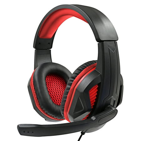- TSV Gaming Headset Wired Headphones 3.5mm Jack Plug Mircophone Volume Control Stereo Surround Earphones for Nintendo Switch, PS4, Xbox One, PC, and Cellphone