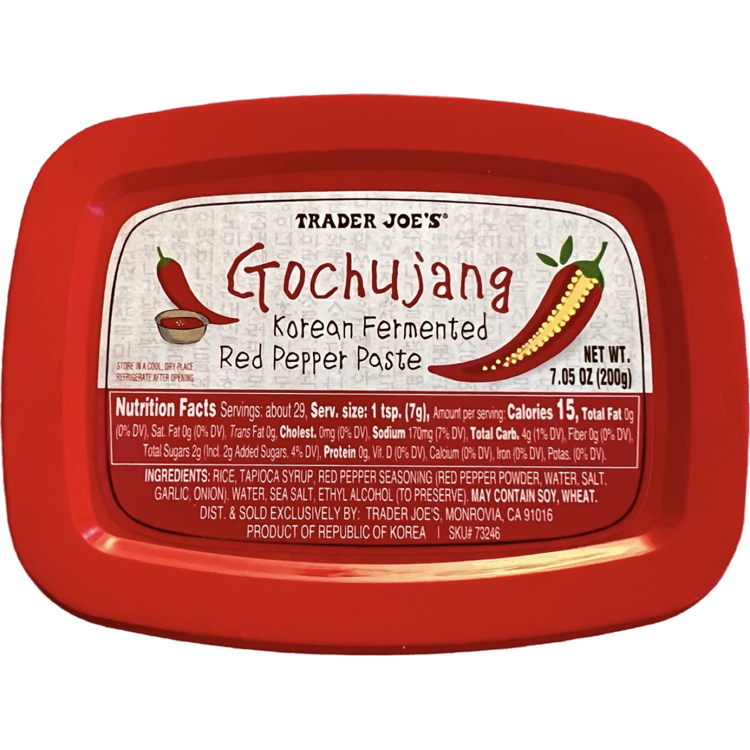 Trader Joes Gochujang Korean Fermented Red Pepper Paste (Pack Of 1