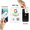 thumbnail image 4 of Étiquette Réutilisable Personnalisée-Tap/carte de Révision Sociale QR - 7 Pack Cartes de Révision Sociale Instantanées - Code QR et Cartes NFC pour Entreprise, Carte de Révision Sociale Tap, 4 of 5