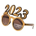 thumbnail image 1 of Marco de gafas 2023, recuerdos de fiesta de Nochevieja, decoraciones para fotos, fotos de Año Nuevo Dorado, 1 of 9