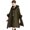 Green, variant on Women Shawl Wrap Cardigan Open Front Poncho Cape Sweater Winter Loose Wool Party Coat