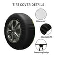thumbnail image 4 of Kdxio Sunflower for Tire Cover Wheel Protectors Tyre Covers Weatherproof Wheel Covers Universal Fit for Trailer Rv SUV Truck Camper Travel Trailers 16 inch, 4 of 8