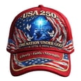 thumbnail image 6 of BSJJY 250th Anniversary Hat A Gift Suitable For Men Fashion Hat Adjustable Baseball Cap Embroidered Patch Casual Dad Hat Summer Outdoor Travel Beach Sports Activities Accessory for Him (B), 6 of 6
