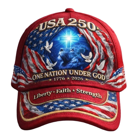 250th Anniversary Hat America 250 Merchandise Red, Fashion Cap for Men Women Unstructured 1776-2026 4th of July Memorial Day