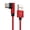 Red, variant on Right Angle 90 Degree Elbow USB A to C Nylon Braided 66W Fast Charging Data Cable 6A Max for Phones and Tablets 1M Red
