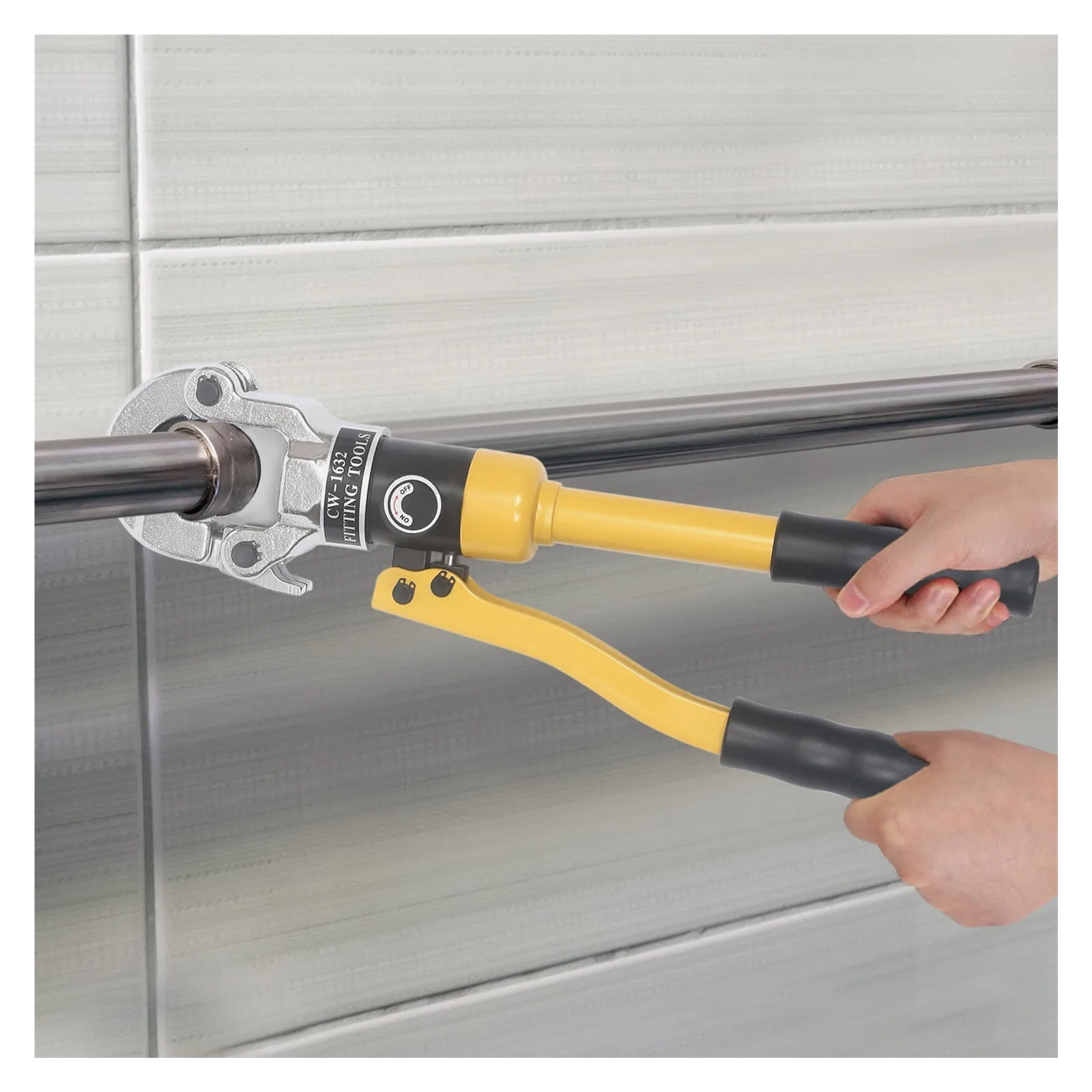 8 Tons Hydraulic Crimping Tool TH TYPE With 16/20/25/32 Mm For Crimping Aluminum-plastic Pipes, Pex Pipes, Steel Pipes ,Comfortable Operation