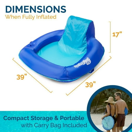 Swim Ways - Spring Float SunSeat Floating Inflatable Swimming Pool Lounge Chair