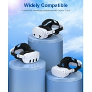 QQV Head Strap for Meta Quest 3/3S/Quest 2,VR Accessories Strap with Double Knobs Adjustable Elite Strap