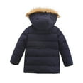 thumbnail image 3 of KAUOD Boys Cargo Puffer Parka Coats Winter Waterproof Faux-F𝐮r Hood Ski Jackets Kids Toddler Padded Warm Windproof Outwear, 3 of 3