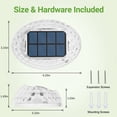 thumbnail image 3 of Solar Powered   Fence Lights 8 Pack , Auto/off Solar Outdoor Wall Lights Solar Deck Step Lights , Waterproof Fence Solar Light for Garden Patio Yard Decor, 3 of 9