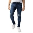thumbnail image 4 of RAW X Mens Slim Fit Moto Jeans, Dark Wash, 30X32, 4 of 7