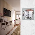thumbnail image 5 of Yayeee Rocker Switch Wall Plate 2-Gang 4.7"x4.6" Home Decorative Outlet Cover, Gray Game Day, 5 of 6